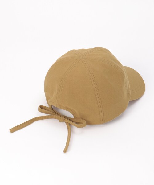 LBC（エルビーシー）の「後ろリボンキャップ（キャップ・レディース・ブラック/ライトベージュ/グレー/マスタード・FREE）」の4枚目の写真