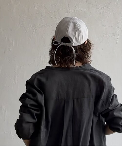 LBC（エルビーシー）の「後ろリボンキャップ（キャップ・レディース・ブラック/ライトベージュ/グレー/マスタード・FREE）」の18枚目の写真