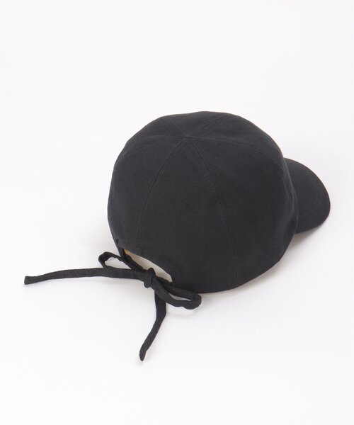 LBC（エルビーシー）の「後ろリボンキャップ（キャップ・レディース・ブラック/ライトベージュ/グレー/マスタード・FREE）」の5枚目の写真