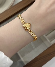 Coo+i（クーイ）の「サージカルステンレスハートチェーンブレスレット（ブレスレット）」