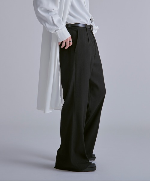 Ellno Loset(エルノロゼット)の「カラーフレアパンツ/ SET UP対応(その他パンツ・メンズ・ブラック/マスタード/チャコールグレー・X-SMALL/LARGE/MEDIUM/SMALL)」の10枚目の写真