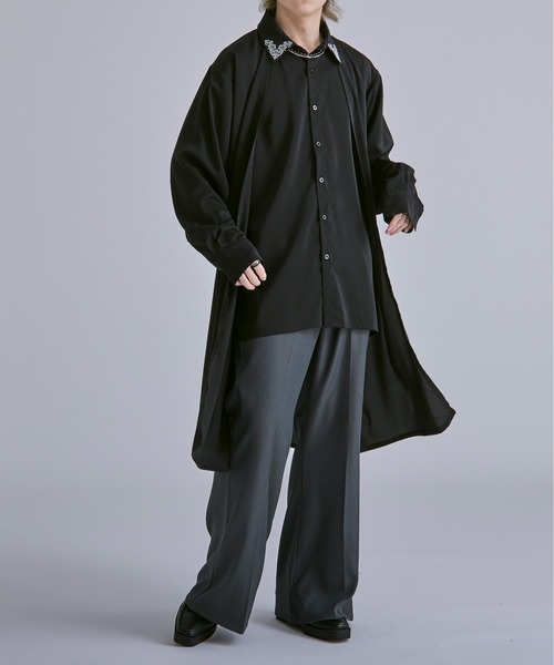 Ellno Loset(エルノロゼット)の「カラーフレアパンツ/ SET UP対応(その他パンツ・メンズ・ブラック/マスタード/チャコールグレー・X-SMALL/LARGE/MEDIUM/SMALL)」の22枚目の写真