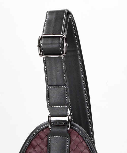 HIDEAWAYS NICOLE（ハイダウェイニコル）の「メッシュボディバッグ（ボストンバッグ・メンズ・ダークブラウン/ボルドー/ネイビー/ブラック・FREE）」の8枚目の写真