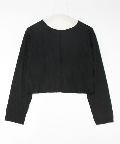 LOWRYS FARM（ローリーズファーム）の「ウネウネジャガードプルオーバー291339（Tシャツ/カットソー・レディース・アイボリー/ブラック・FREE）」の7枚目の写真