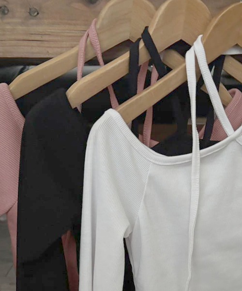 sukalaリブ素材 オフショルダー クロップドトップ グレーM sukalaリブ素材 オフショルダー クロップドトップ グレーM sukalaリブ