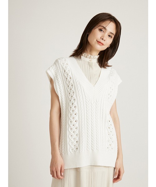 ブランド古着】ニットベスト（ベスト）｜SNIDEL（スナイデル）の  