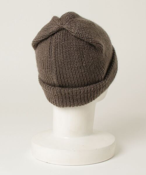 KIJIMA TAKAYUKI（キジマ　タカユキ）の「KIJIMA TAKAYUKI / キジマ タカユキ：MOHAIR BLEND LONG BEANIE：WKN-242018[ANN]（ニットキャップ/ビーニー・レディース・ブラック/グリーン系その他・FREE）」の3枚目の写真
