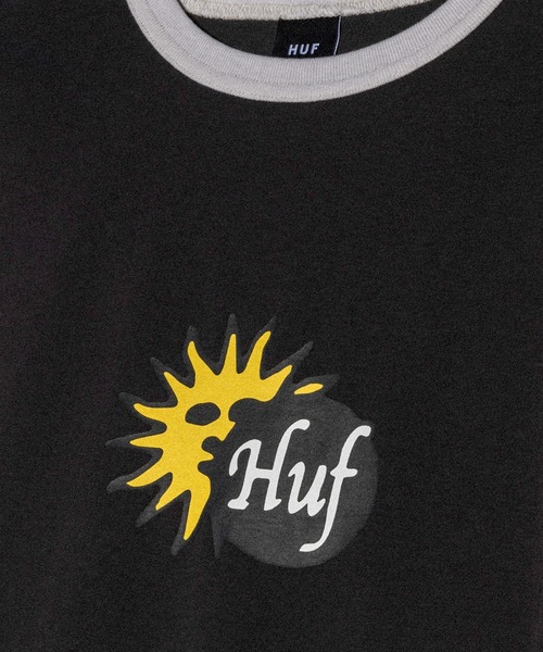 HUF(ハフ)の「TOTAL ECLIPSE RINGER TEE / HUF ハフ リンガーTシャツ(Tシャツ/カットソー・メンズ・ブラック/ナチュラル/マスタード・X-LARGE/LARGE/MEDIUM/SMALL)」の11枚目の写真