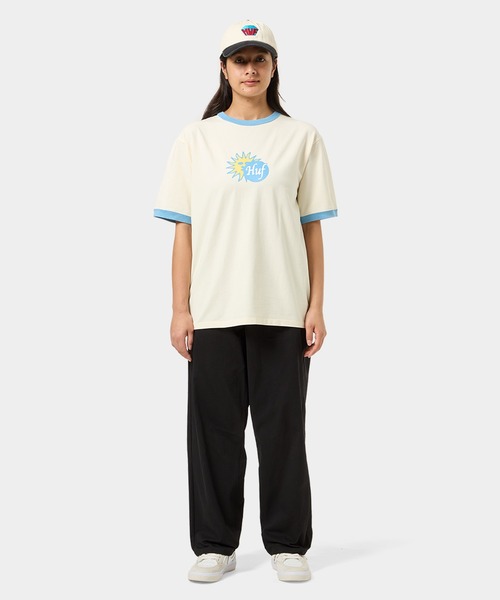 TOTAL ECLIPSE RINGER TEE / HUF ハフ リンガーTシャツ（Tシャツ