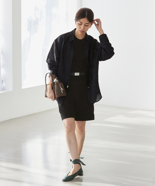 追加》ラミーリヨセルロングシャツ（シャツ/ブラウス）｜IENA