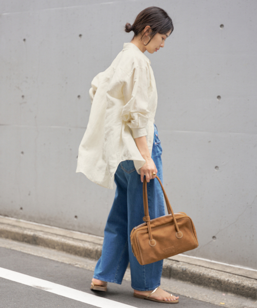 IENA（イエナ）の「《追加》ラミーリヨセルロングシャツ（シャツ/ブラウス・レディース・サックスブルー/オートミール/ブラック・36/38）」の18枚目の写真