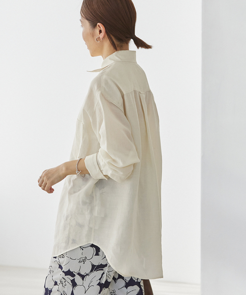 IENA（イエナ）の「《追加》ラミーリヨセルロングシャツ（シャツ