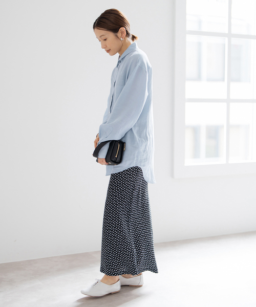 追加》ラミーリヨセルロングシャツ（シャツ/ブラウス）｜IENA