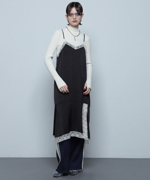 ROSE BUD(ローズバッド)の「ランジェリーライクワンピース(ワンピース・レディース・ブラック・ONE SIZE)」の3枚目の写真