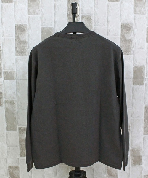 schott（ショット）の「PIGMENT LS T-SHIRT BOLT LOGO（Tシャツ/カットソー・メンズ・ホワイト/ブラック/オリーブ・XL/L/XXL/M）」の8枚目の写真