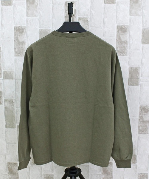 schott（ショット）の「PIGMENT LS T-SHIRT BOLT LOGO（Tシャツ/カットソー・メンズ・ホワイト/ブラック/オリーブ・XL/L/XXL/M）」の15枚目の写真