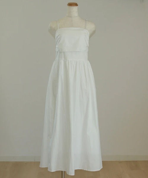 merrylatte（メリーラテ）の「ボリュームフレアキャミワンピ（ワンピース・レディース・ホワイト・FREE）」の9枚目の写真