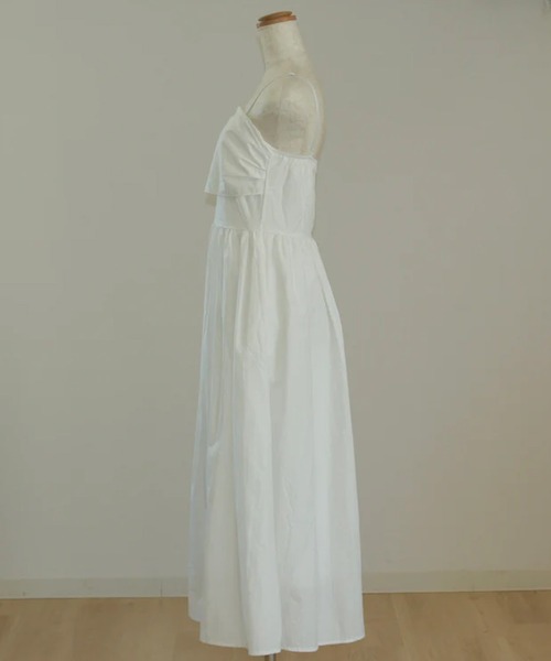 merrylatte（メリーラテ）の「ボリュームフレアキャミワンピ（ワンピース・レディース・ホワイト・FREE）」の10枚目の写真