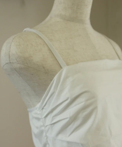 merrylatte（メリーラテ）の「ボリュームフレアキャミワンピ（ワンピース・レディース・ホワイト・FREE）」の13枚目の写真