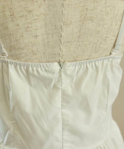 merrylatte（メリーラテ）の「ボリュームフレアキャミワンピ（ワンピース・レディース・ホワイト・FREE）」の14枚目の写真