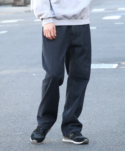 FIRST DOWN（ファーストダウン）の「【FIRST DOWN/ファーストダウン】BAGGY FIT JEAN/バギーフィットジーン（デニムパンツ・メンズ・ブラック/ネイビー/ブルー・M/L/XL）」の2枚目の写真