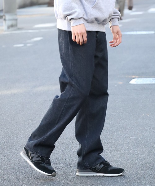 FIRST DOWN（ファーストダウン）の「【FIRST DOWN/ファーストダウン】BAGGY FIT JEAN/バギーフィットジーン（デニムパンツ・メンズ・ブラック/ネイビー/ブルー・M/L/XL）」の10枚目の写真