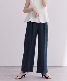 美シルエットリラックスワイドパンツ