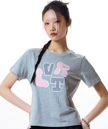 ダーリッチ Darich キルティングアップリケビジューTシャツ