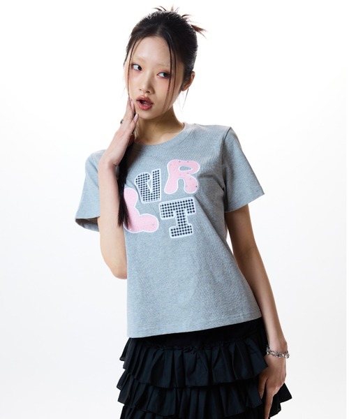 【LUV IS TRUE】LVTR パッチ ロゴTシャツ♡ セール】LVTR PATCH TEE（Tシャツ/カットソー）｜LUVISTRUE