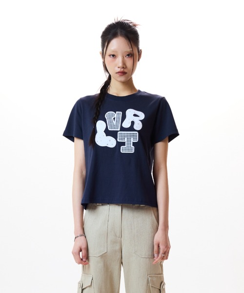 ★LUVISTRUE★LVTR PK TEE(WHITE)★正規品/韓国直送料込/人気 セール】LVTR PATCH TEE(Tシャツ/カットソー)|LUVISTRUE