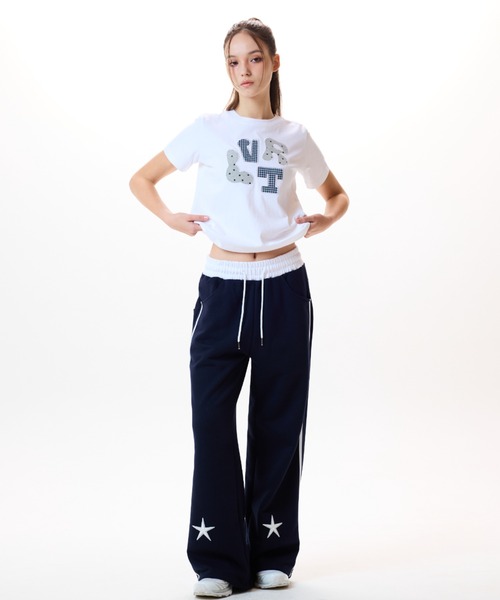 LUVISTRUE(ラヴイズトゥルー)の「LVTR PATCH TEE(Tシャツ/カットソー・レディース・グレー/ネイビー/ホワイト・FREE)」の10枚目の写真