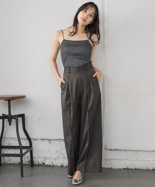 RETRO GIRL(レトロガール)の「アソートカップ付キャミ(キャミソール・レディース・ブラック系その他/シルバー/ライトベージュ/ブラック/オフホワイト・FREE)」の11枚目の写真