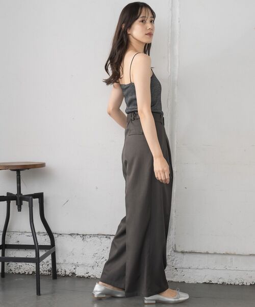 RETRO GIRL(レトロガール)の「アソートカップ付キャミ(キャミソール・レディース・ブラック系その他/シルバー/ライトベージュ/ブラック/オフホワイト・FREE)」の12枚目の写真