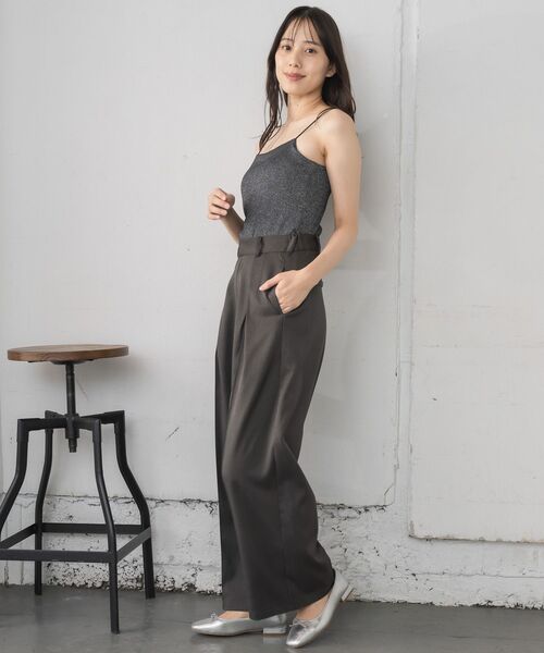 RETRO GIRL(レトロガール)の「アソートカップ付キャミ(キャミソール・レディース・ブラック系その他/シルバー/ライトベージュ/ブラック/オフホワイト・FREE)」の13枚目の写真