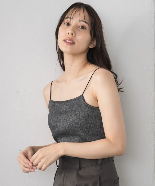 RETRO GIRL(レトロガール)の「アソートカップ付キャミ(キャミソール・レディース・ブラック系その他/シルバー/ライトベージュ/ブラック/オフホワイト・FREE)」の17枚目の写真