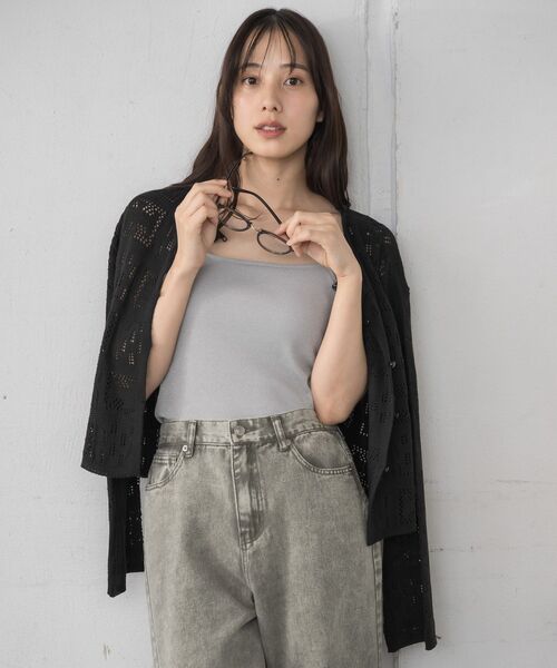 RETRO GIRL(レトロガール)の「アソートカップ付キャミ(キャミソール・レディース・ブラック系その他/シルバー/ライトベージュ/ブラック/オフホワイト・FREE)」の20枚目の写真