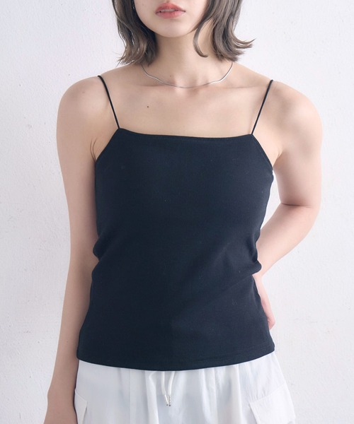 RETRO GIRL(レトロガール)の「アソートカップ付キャミ(キャミソール・レディース・ブラック系その他/シルバー/ライトベージュ/ブラック/オフホワイト・FREE)」の3枚目の写真