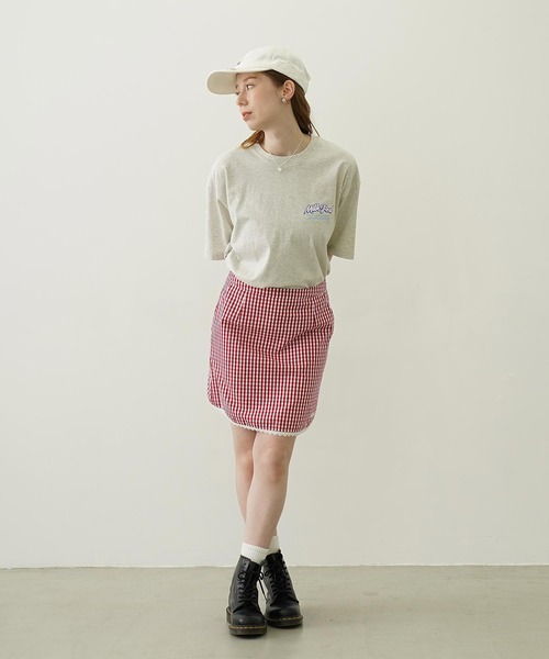 MILKFED.(ミルクフェド)の「BEAR AND PARFAIT WIDE S/S TEE(Tシャツ/カットソー・レディース・ブラウン/ライトパープル/オートミール・L/M)」の14枚目の写真