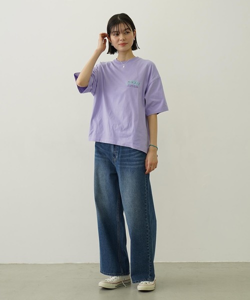 MILKFED.(ミルクフェド)の「BEAR AND PARFAIT WIDE S/S TEE(Tシャツ/カットソー・レディース・ブラウン/ライトパープル/オートミール・L/M)」の22枚目の写真