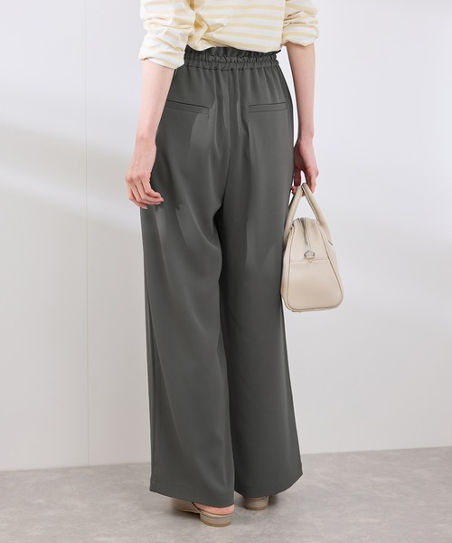 ROPE' PICNIC（ロペピクニック）の「【3サイズ展開】ステファニージョガーイージーワイドパンツ（その他パンツ・レディース・サックスブルー/ベージュ系その他/チャコールグレー/ピンク・40/38/36）」の19枚目の写真