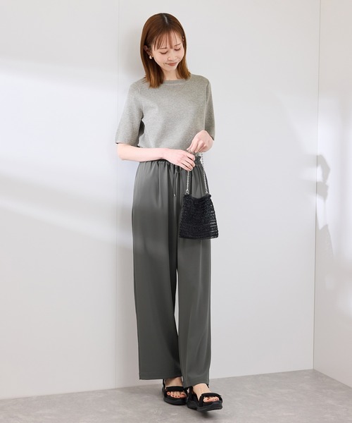 ROPE' PICNIC（ロペピクニック）の「【3サイズ展開】ステファニージョガーイージーワイドパンツ（その他パンツ・レディース・サックスブルー/ベージュ系その他/チャコールグレー/ピンク・40/38/36）」の20枚目の写真