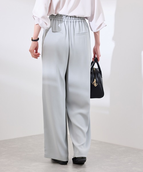 ROPE' PICNIC（ロペピクニック）の「【3サイズ展開】ステファニージョガーイージーワイドパンツ（その他パンツ・レディース・サックスブルー/ベージュ系その他/チャコールグレー/ピンク・40/38/36）」の10枚目の写真