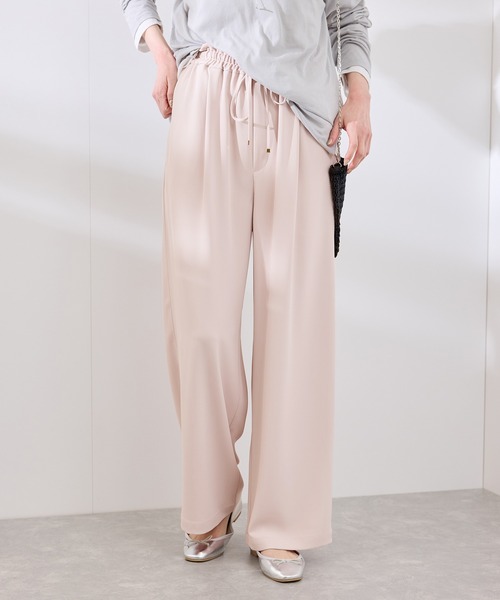 ROPE' PICNIC（ロペピクニック）の「【3サイズ展開】ステファニージョガーイージーワイドパンツ（その他パンツ・レディース・サックスブルー/ベージュ系その他/チャコールグレー/ピンク・40/38/36）」の13枚目の写真