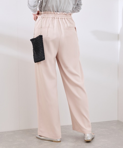 ROPE' PICNIC（ロペピクニック）の「【3サイズ展開】ステファニージョガーイージーワイドパンツ（その他パンツ・レディース・サックスブルー/ベージュ系その他/チャコールグレー/ピンク・40/38/36）」の7枚目の写真