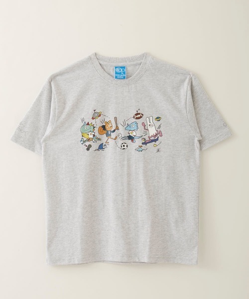 Ocean Pacific(オーシャンパシフィック)の「【OP/オーピー】キッズアーティストコラボTシャツ バックプリント(Tシャツ/カットソー・キッズ・ヘザーグレー/ホワイト/チャコールグレー・110/120/130/140/150/160/100)」の3枚目の写真