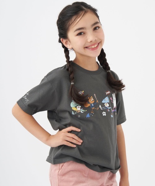Ocean Pacific(オーシャンパシフィック)の「【OP/オーピー】キッズアーティストコラボTシャツ バックプリント(Tシャツ/カットソー・キッズ・ヘザーグレー/ホワイト/チャコールグレー・110/120/130/140/150/160/100)」の8枚目の写真