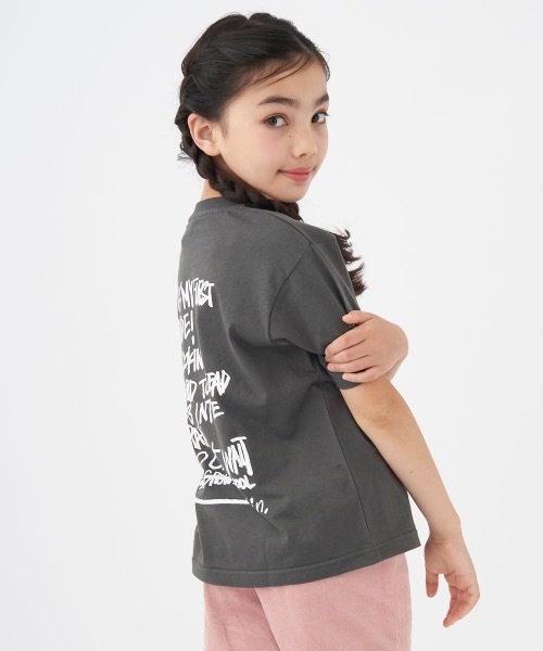 Ocean Pacific(オーシャンパシフィック)の「【OP/オーピー】キッズアーティストコラボTシャツ バックプリント(Tシャツ/カットソー・キッズ・ヘザーグレー/ホワイト/チャコールグレー・110/120/130/140/150/160/100)」の7枚目の写真