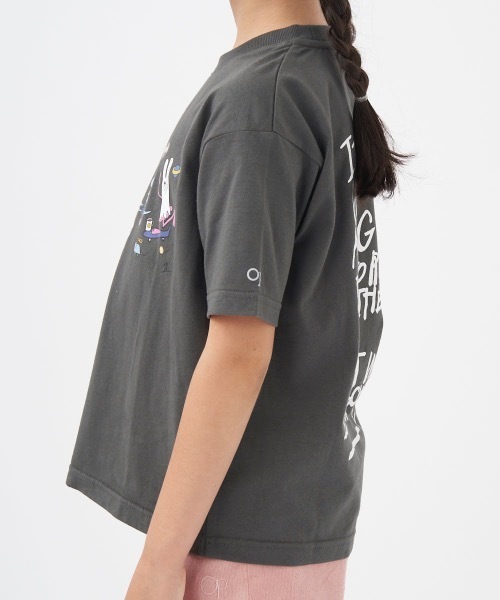 Ocean Pacific(オーシャンパシフィック)の「【OP/オーピー】キッズアーティストコラボTシャツ バックプリント(Tシャツ/カットソー・キッズ・ヘザーグレー/ホワイト/チャコールグレー・110/120/130/140/150/160/100)」の5枚目の写真
