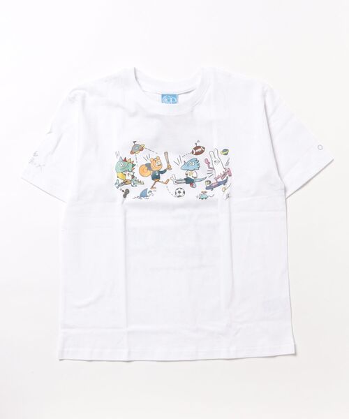 Ocean Pacific(オーシャンパシフィック)の「【OP/オーピー】キッズアーティストコラボTシャツ バックプリント(Tシャツ/カットソー・キッズ・ヘザーグレー/ホワイト/チャコールグレー・110/120/130/140/150/160/100)」の19枚目の写真