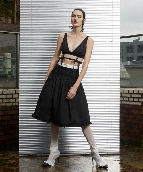 STUDIOUS（ステュディオス）の「【POOLDE/プールデ】Bow Bra Top/ブラトップス（その他トップス・レディース・ブラック/ベージュ・S/M）」の3枚目の写真